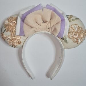 New Cream Custom Lace Handmade Minnie Mouse Ears Disney